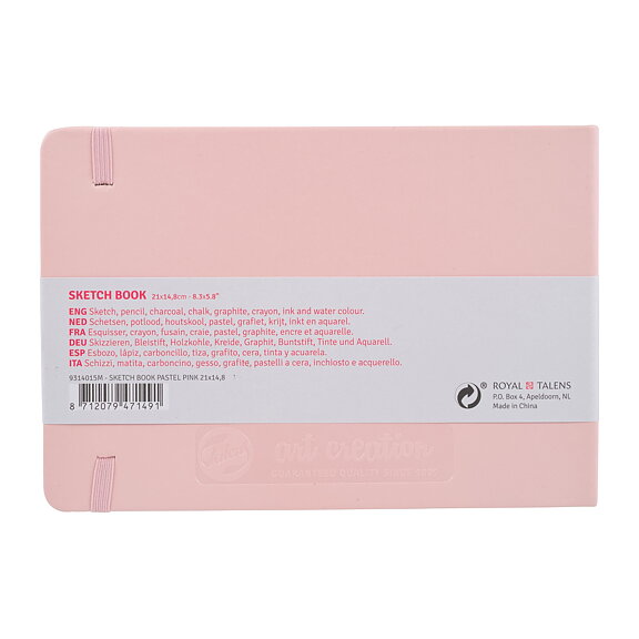 Sketchbook Pastel Pink 21 x 15 cm / Skissblock pastellrosa 21 x 15 cm - 3