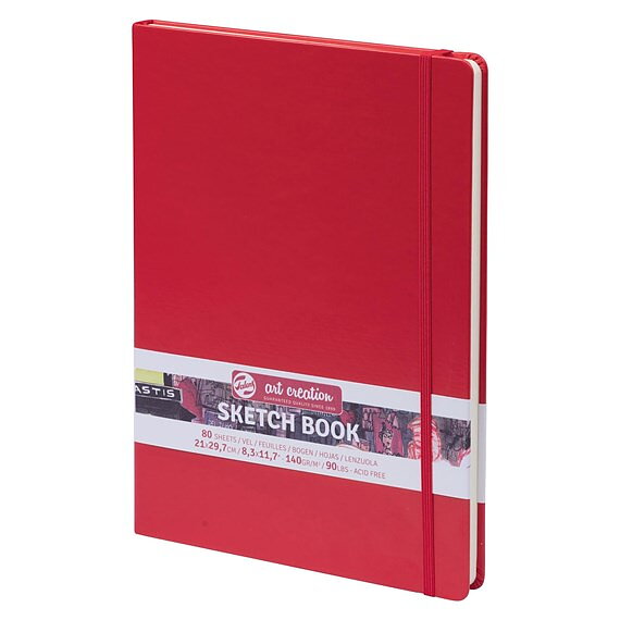 SketchBook Red 21 x 30 cm / Skissblock röd 21 x 30 cm