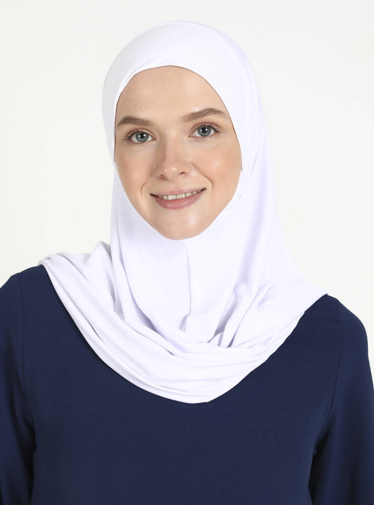 Hijab - Instant Square Jersey - White