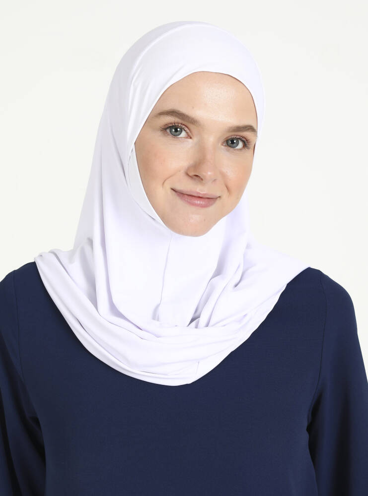 Hijab - Instant Square Jersey - White - 2