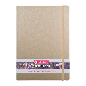 Sketchbook White Gold 21 x 30 cm / Skissblock vitguld 21 x 30 cm