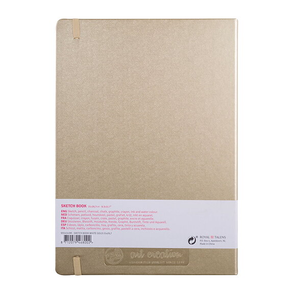 Sketchbook White Gold 21 x 30 cm / Skissblock vitguld 21 x 30 cm - 4