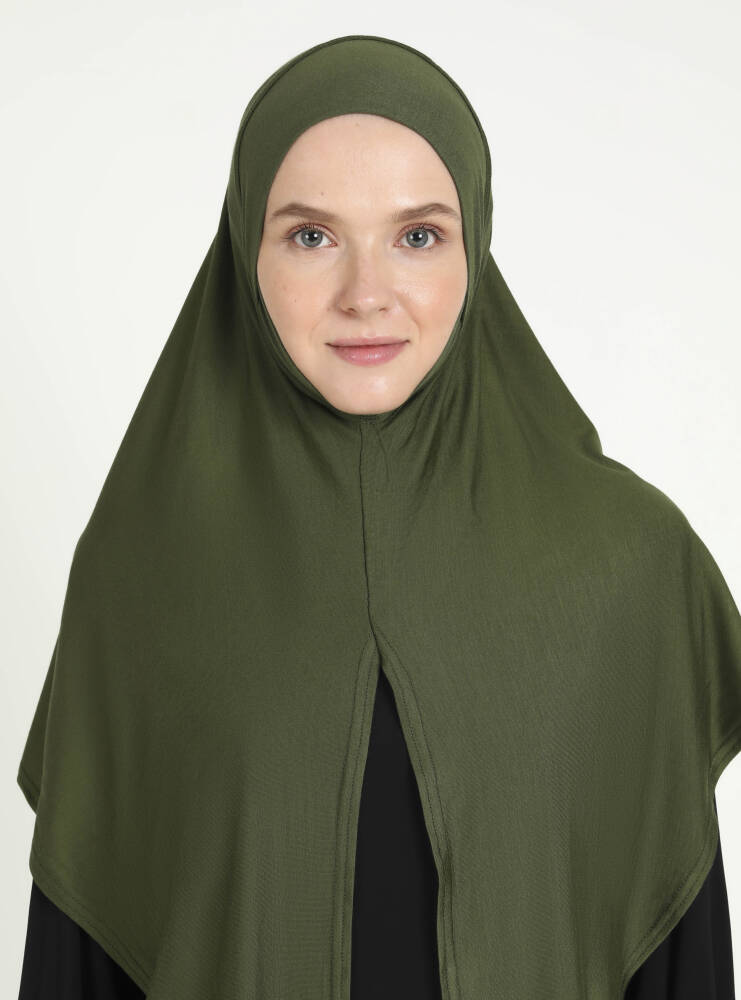 Hijab - Instant Square Jersey - Olive Green - 4