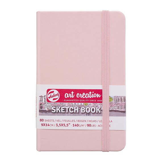 SketchBook Pastel Pink 9 x 14 cm / Skissblock pastellrosa 9 x 14 cm