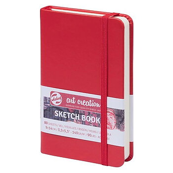 SketchBook Red 9 x 14 cm / Skissblock röd 9 x 14 cm