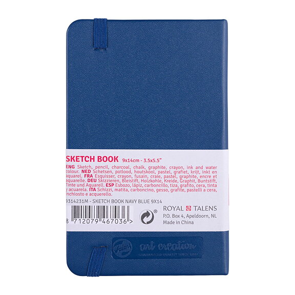Sketchbook Navy Blue 9 x 14 cm / Skissblock marinblå 9 x 14 cm - 3