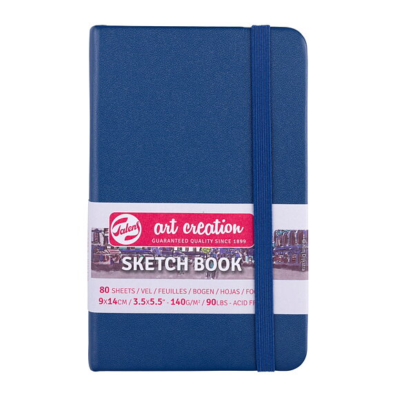 Sketchbook Navy Blue 9 x 14 cm / Skissblock marinblå 9 x 14 cm