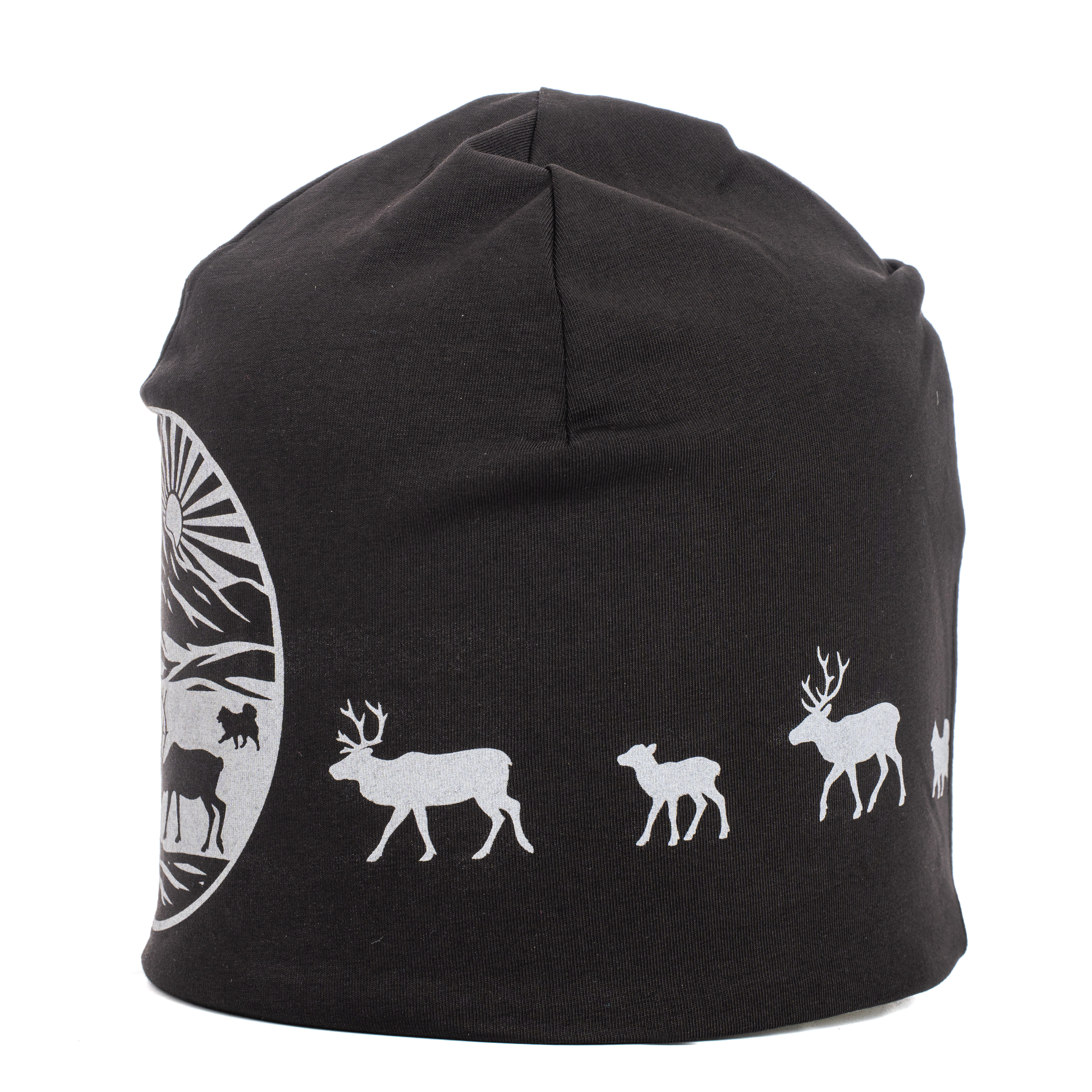 Reflective beanie winter Into the Fjäll black - 2