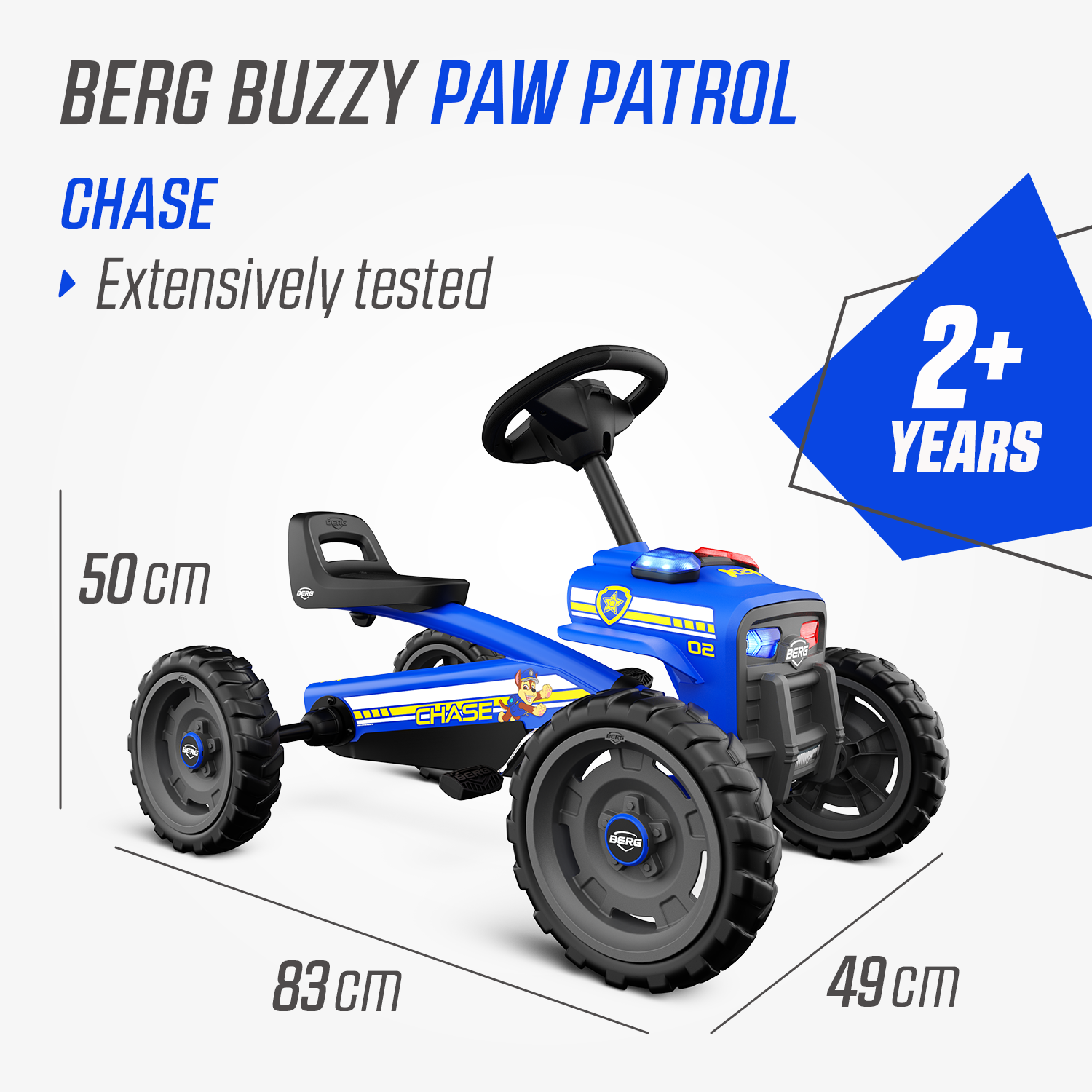 BERG tramptraktor PAWPATROL Buzzy Chase - Från 2 år - 7