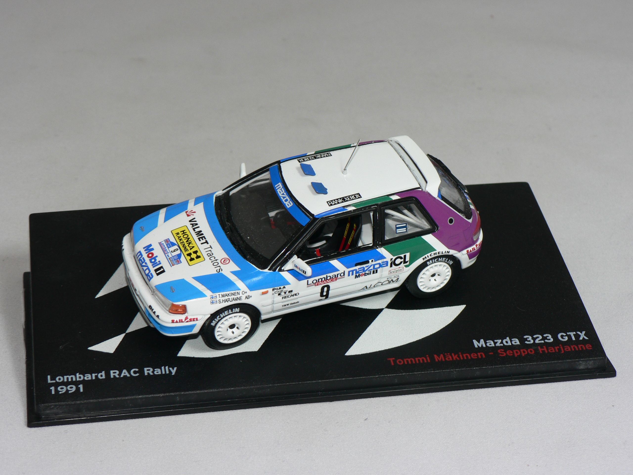 Mazda 323 GTX #9  1991  T. Mäkinen- S.Harjanne 1:43  Champion Rally Cars - 3