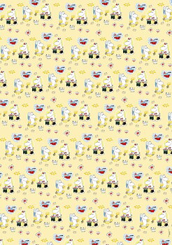 Mumin Presentpapper med klassiska motiv – Mumin inslagningspapper DIY