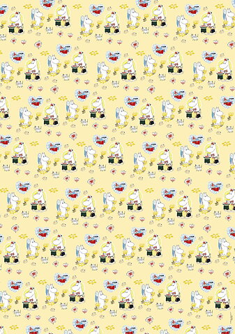 Mumin Presentpapper med klassiska motiv – Mumin inslagningspapper DIY