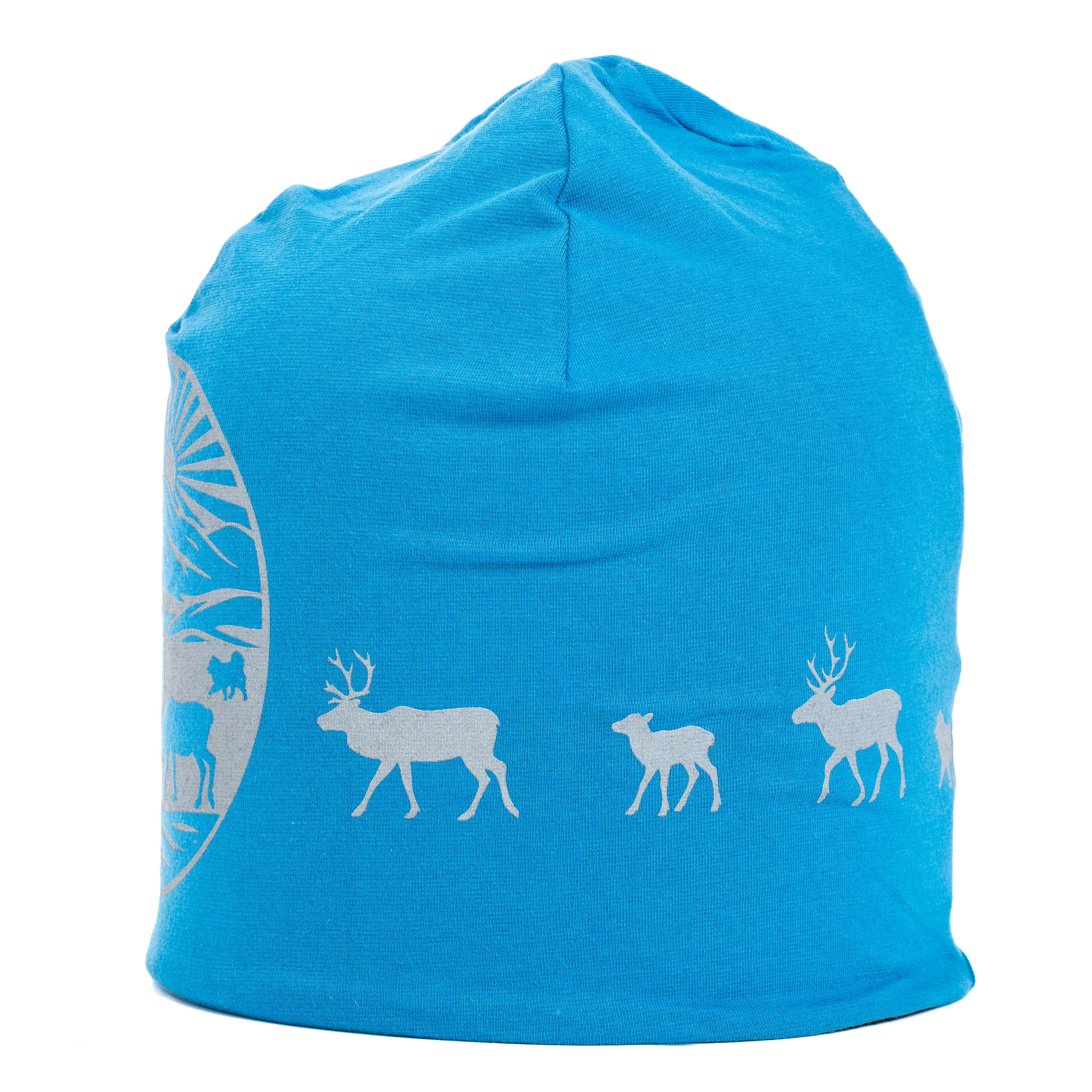Reflective beanie winter Into the Fjäll blue - 2