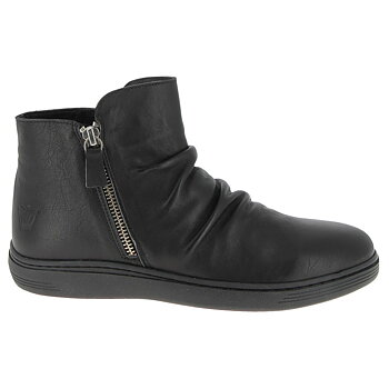 Charlotte of Sweden Double Zipper Boot Black