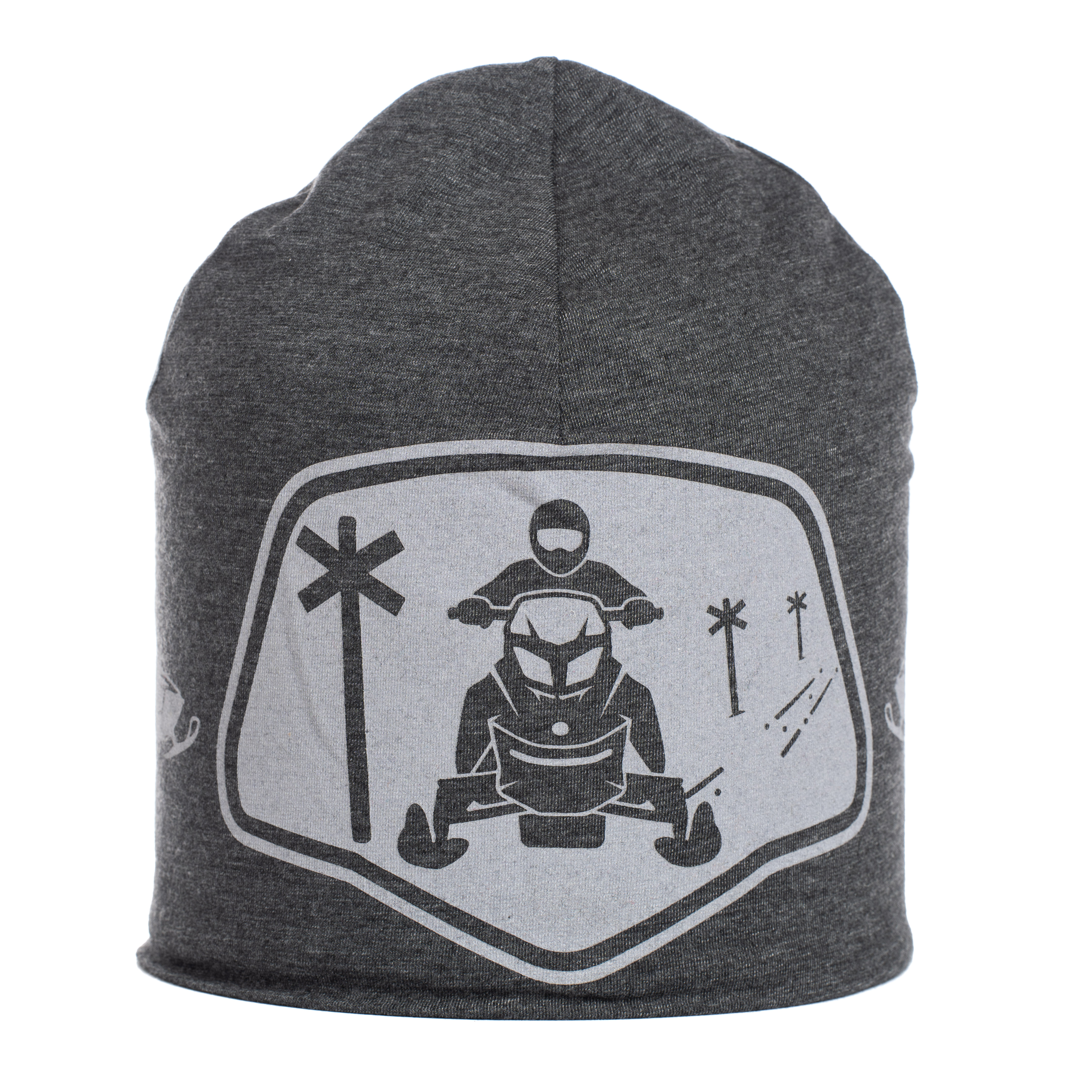 Reflective beanie winter Snowmobile grey