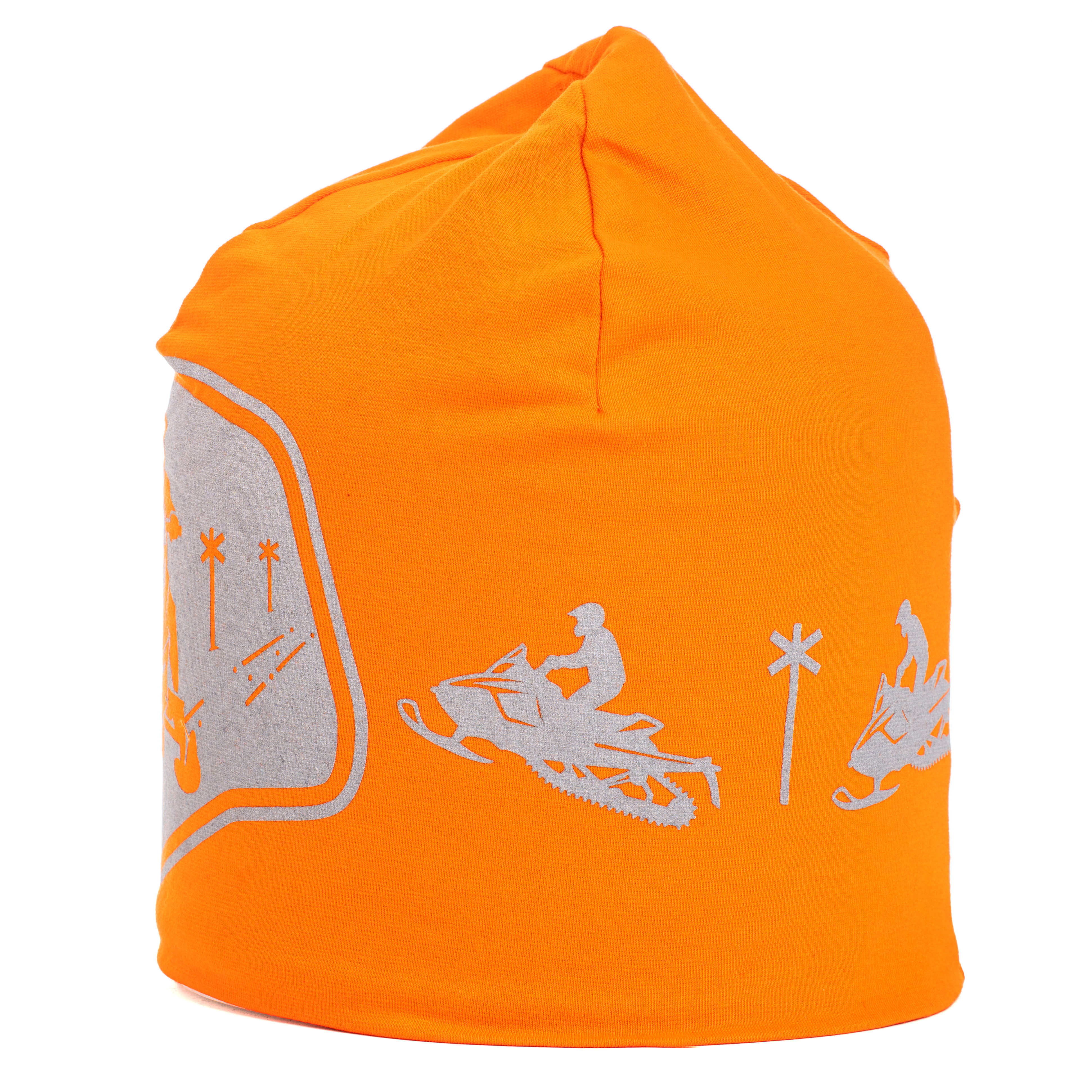 Reflective beanie winter Snowmobile orange - 2