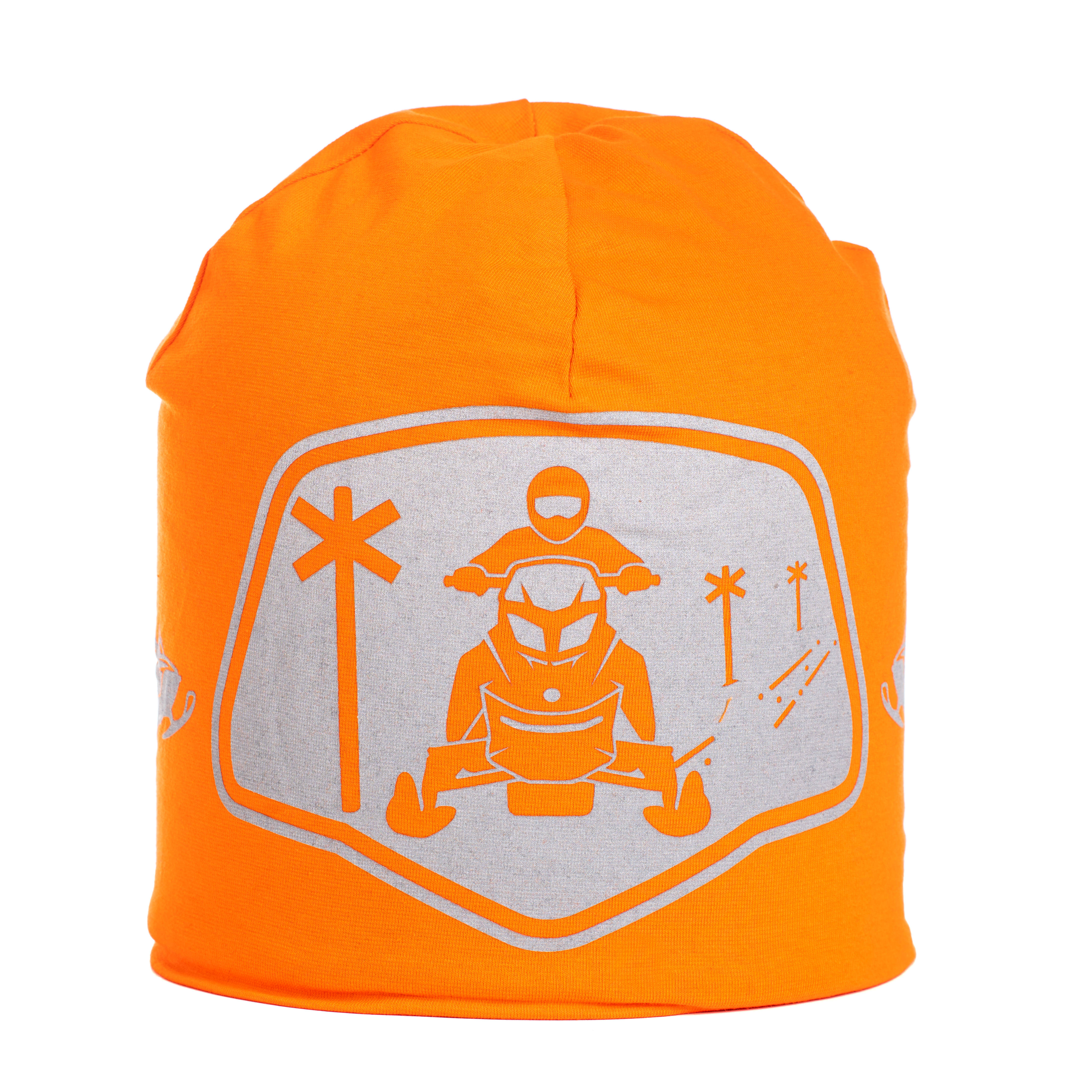 Reflective beanie winter Snowmobile orange