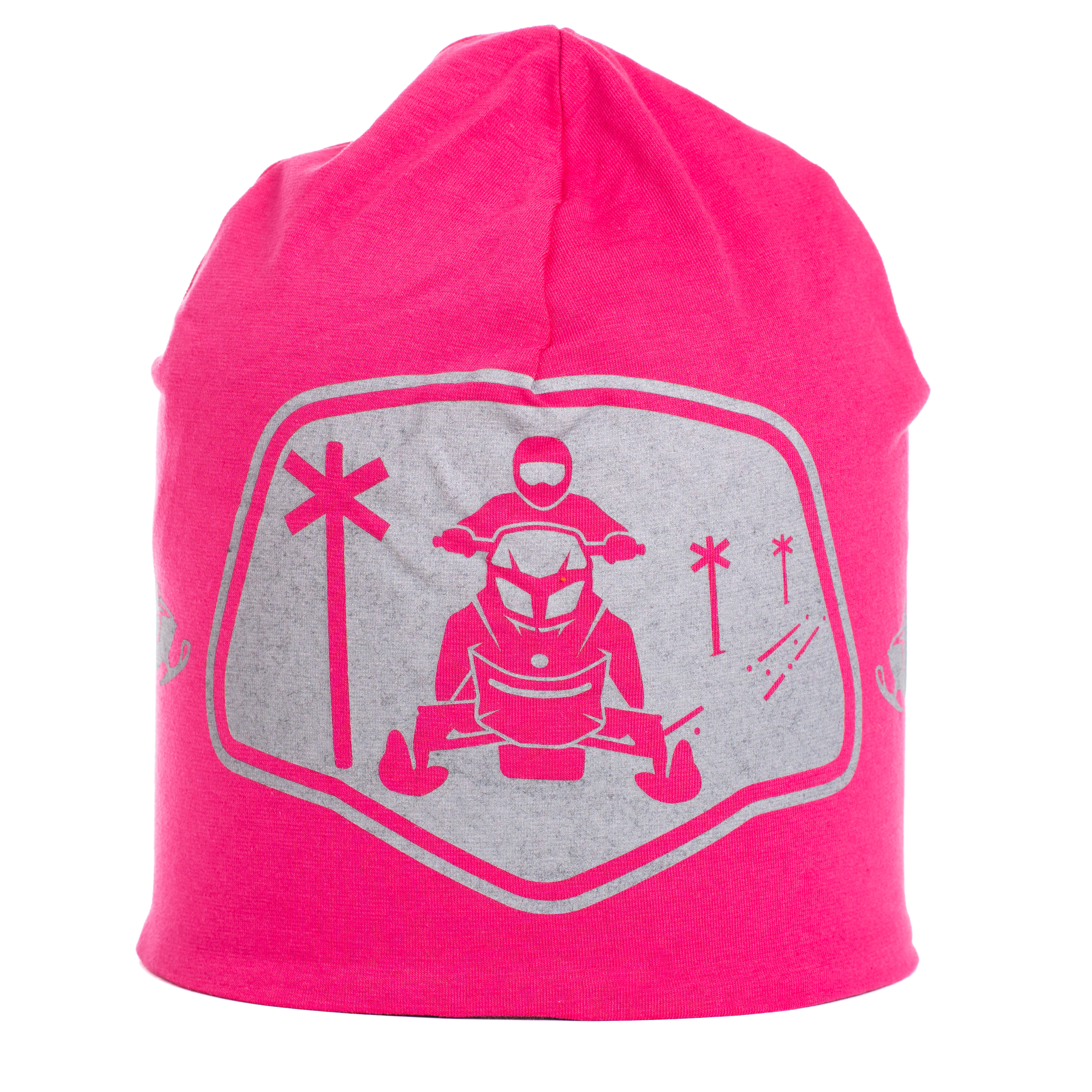Reflective beanie winter Snowmobile pink