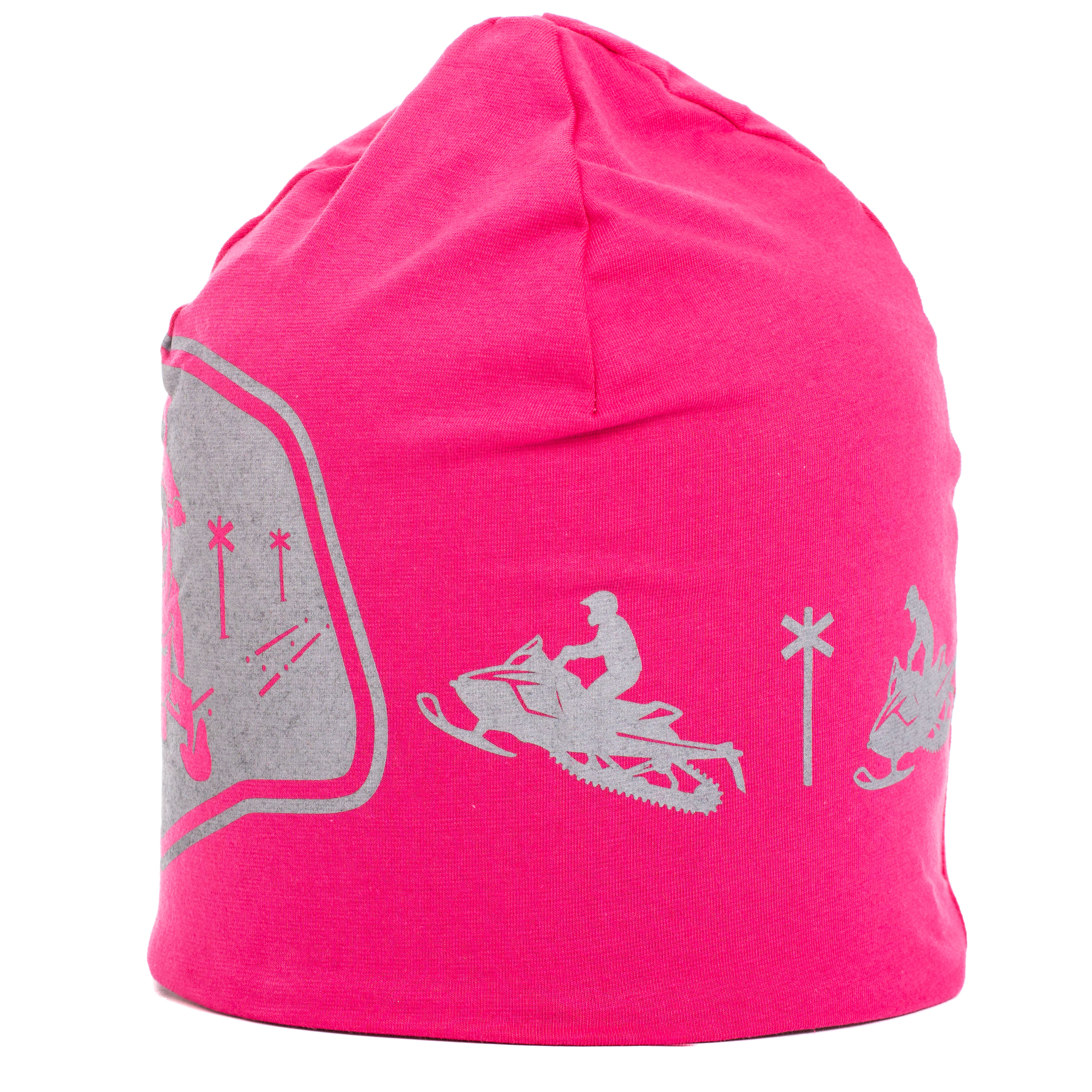 Reflective beanie winter Snowmobile pink - 2