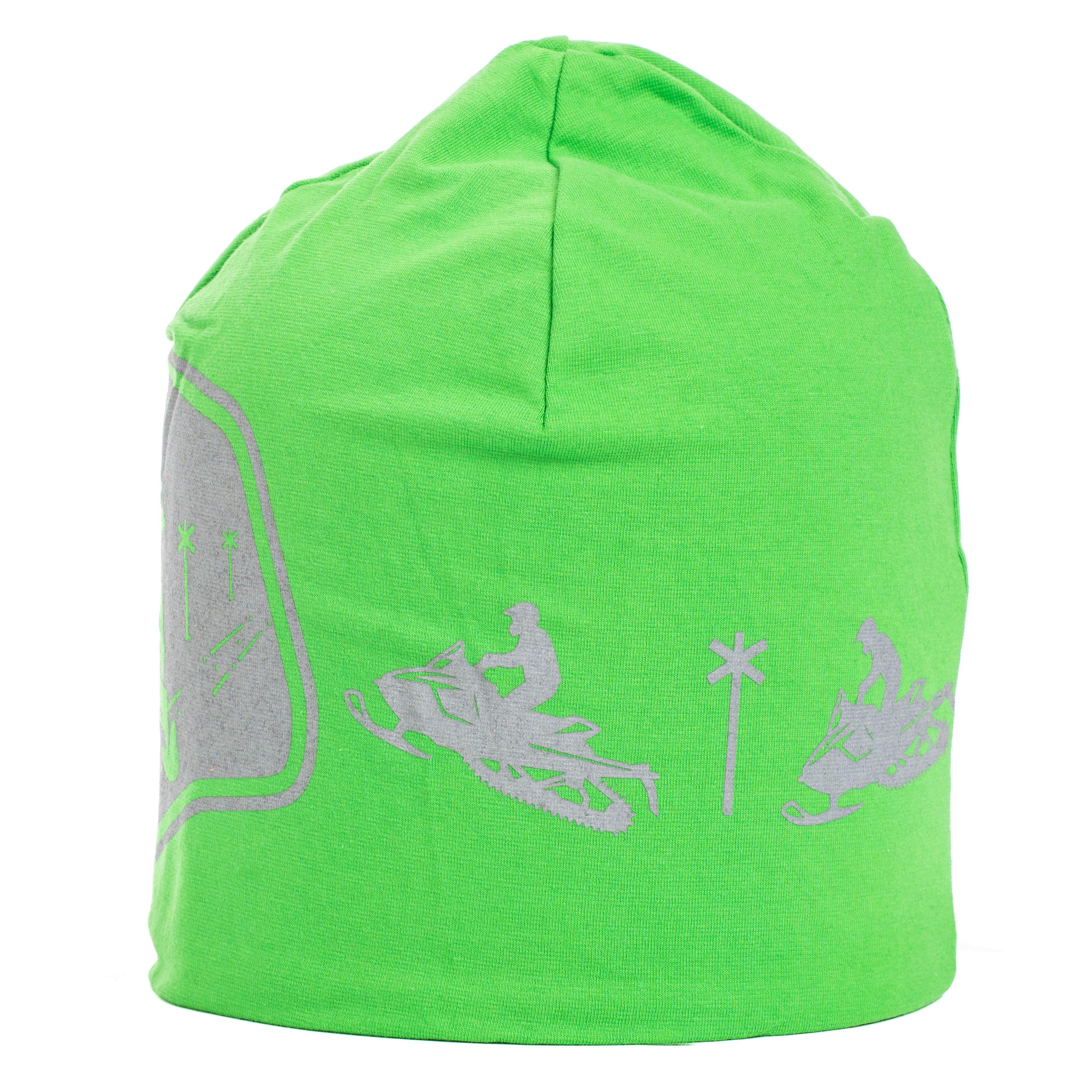 Reflective beanie winter Snowmobile green - 2