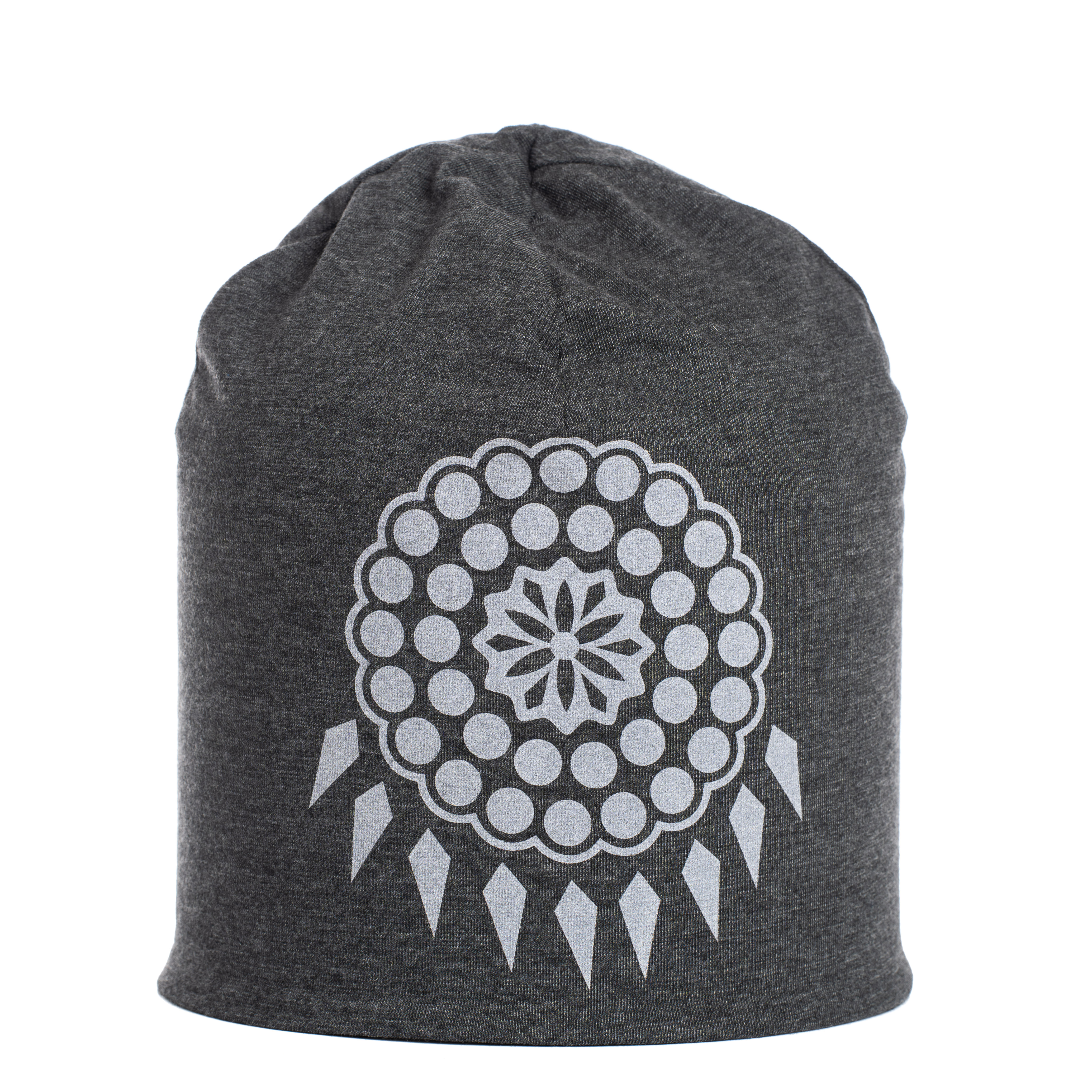 Reflective beanie winter Risku grey