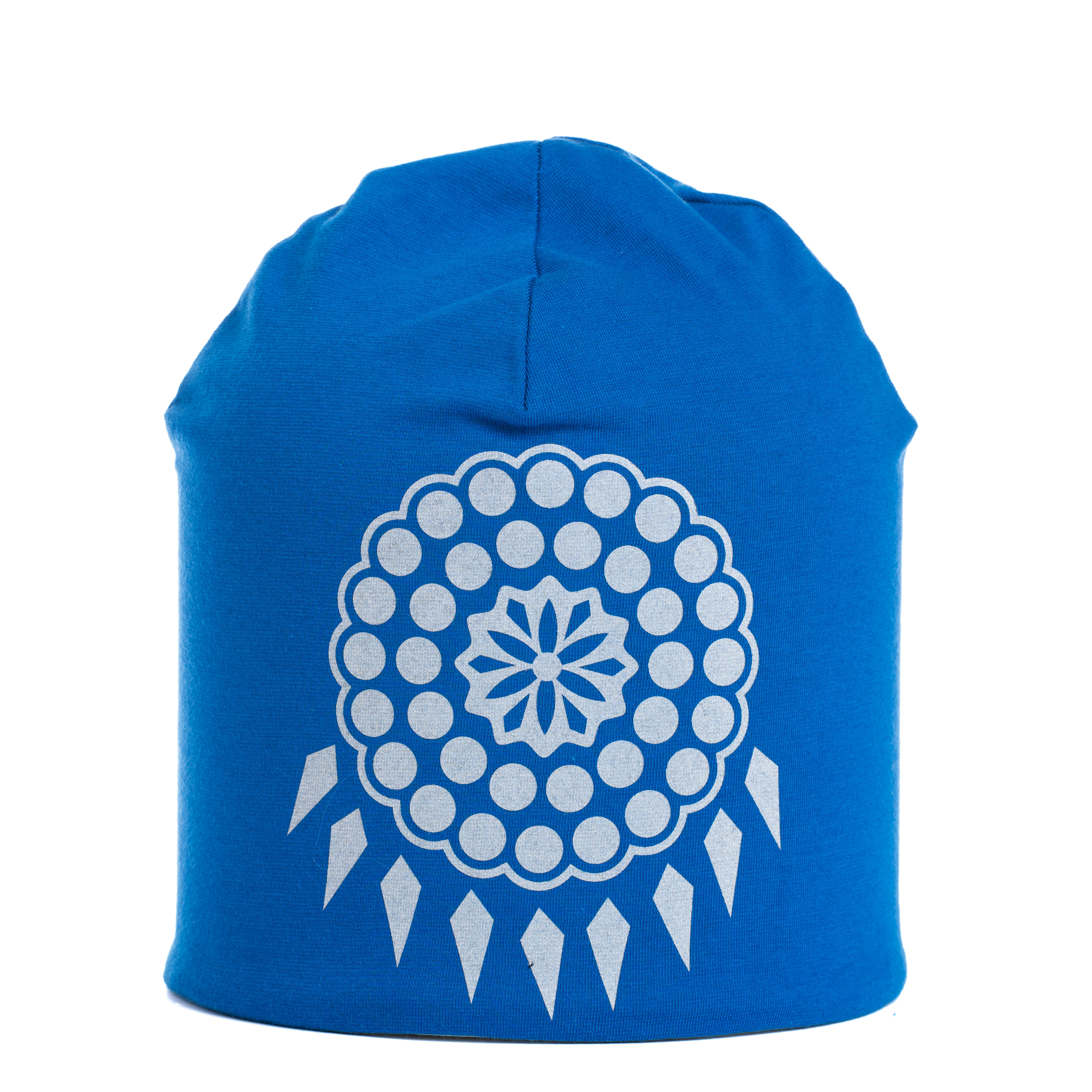 Reflective beanie winter Risku royal blue