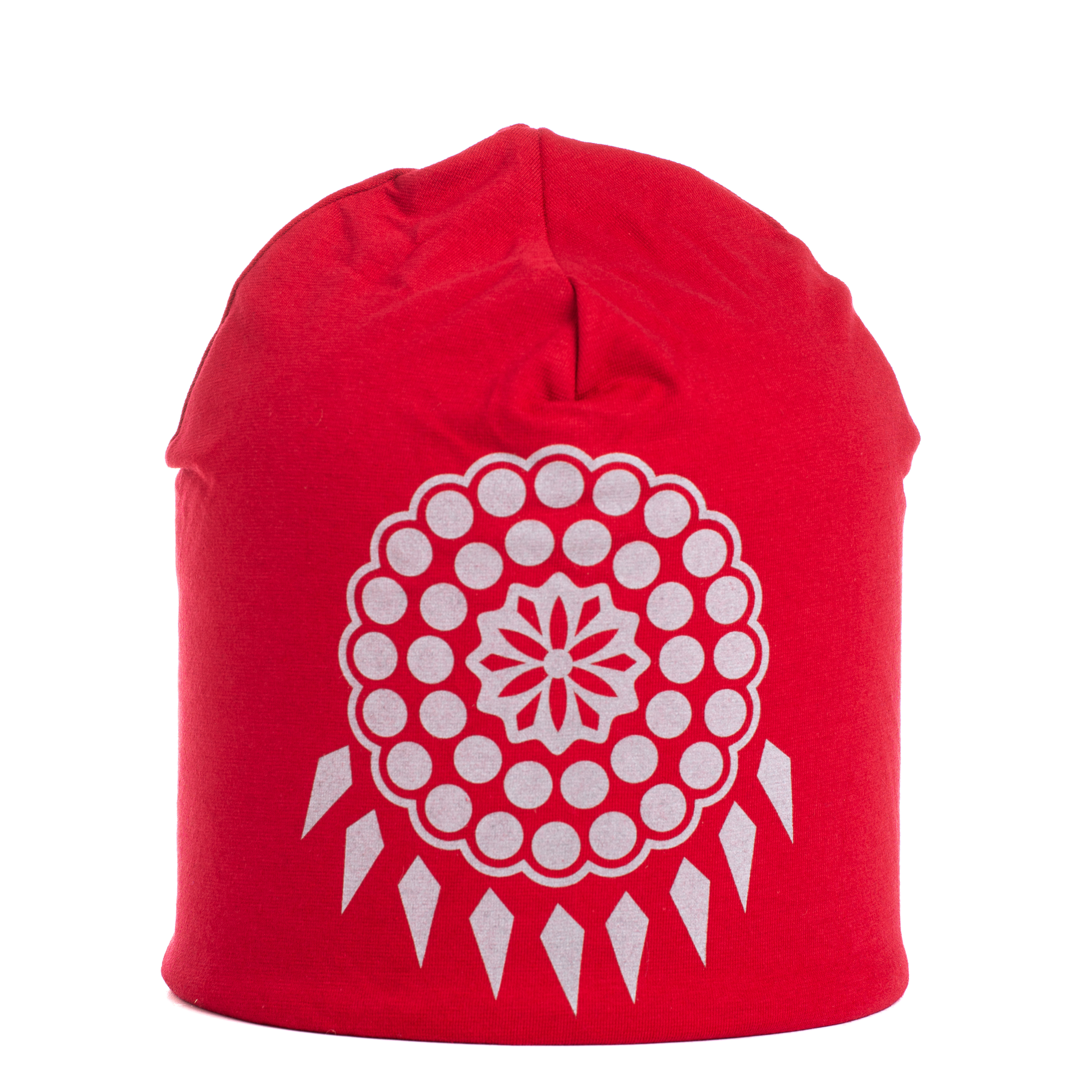 Reflective beanie winter Risku red