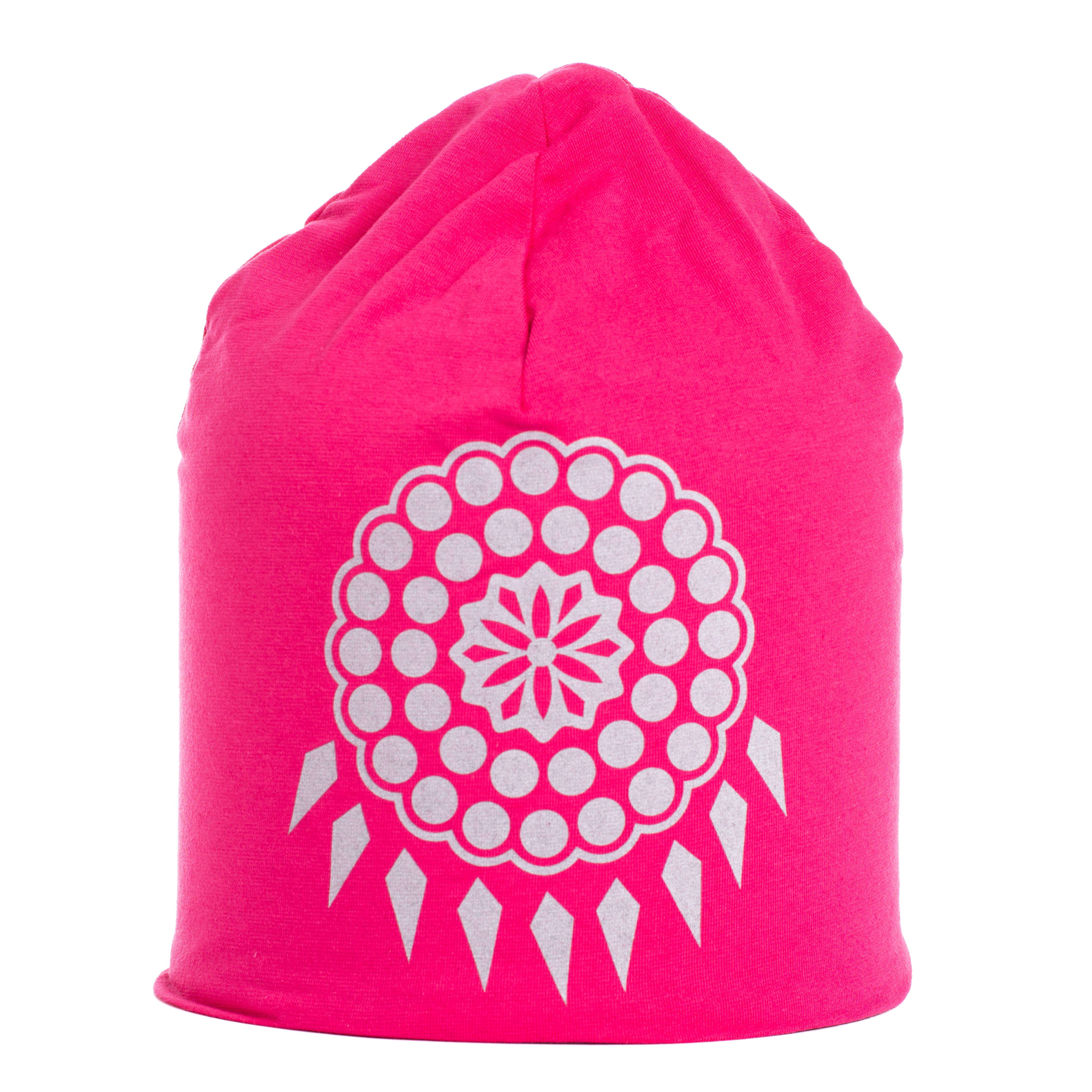 Reflective beanie winter Risku pink
