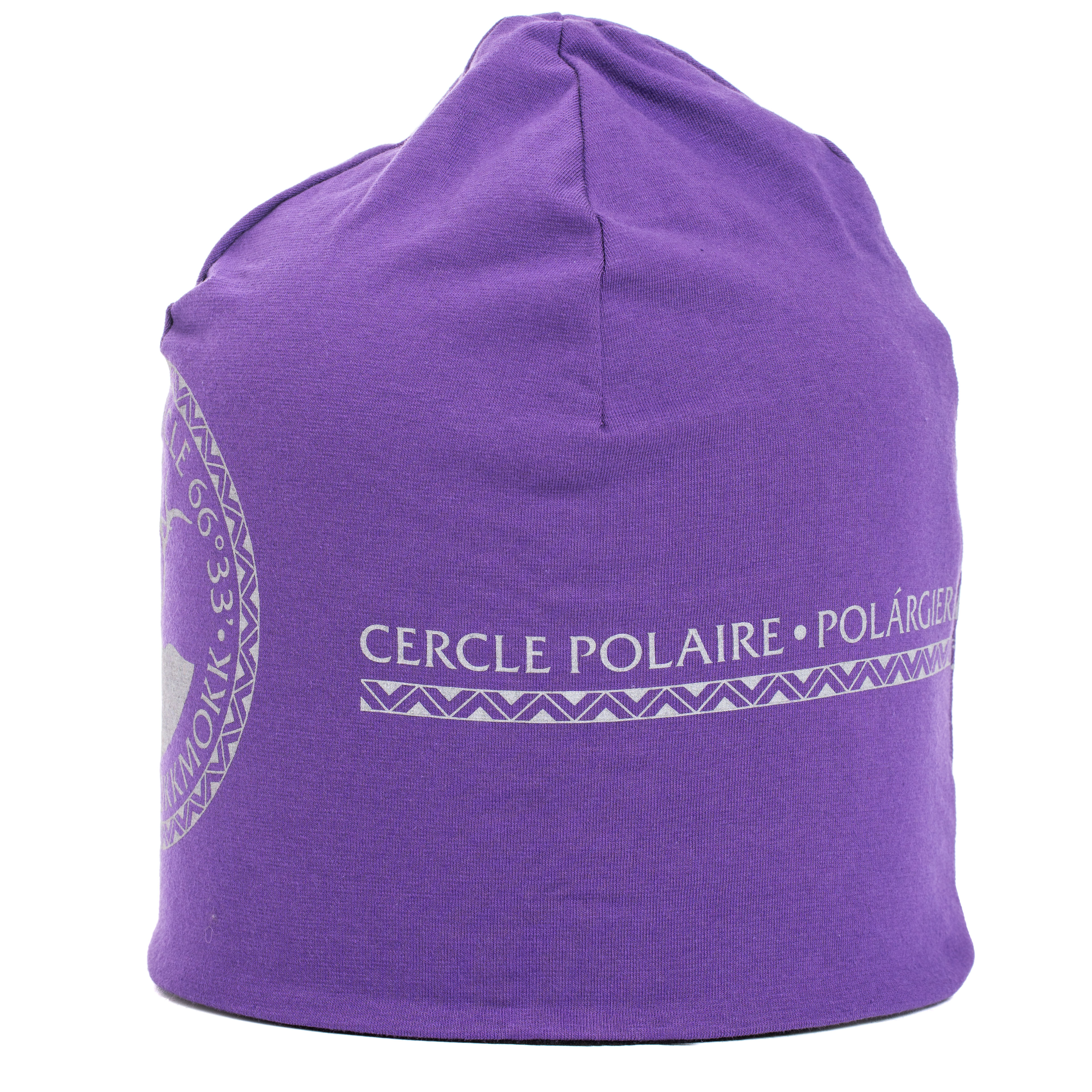 Reflective beanie winter Arctic Circle purple - 2