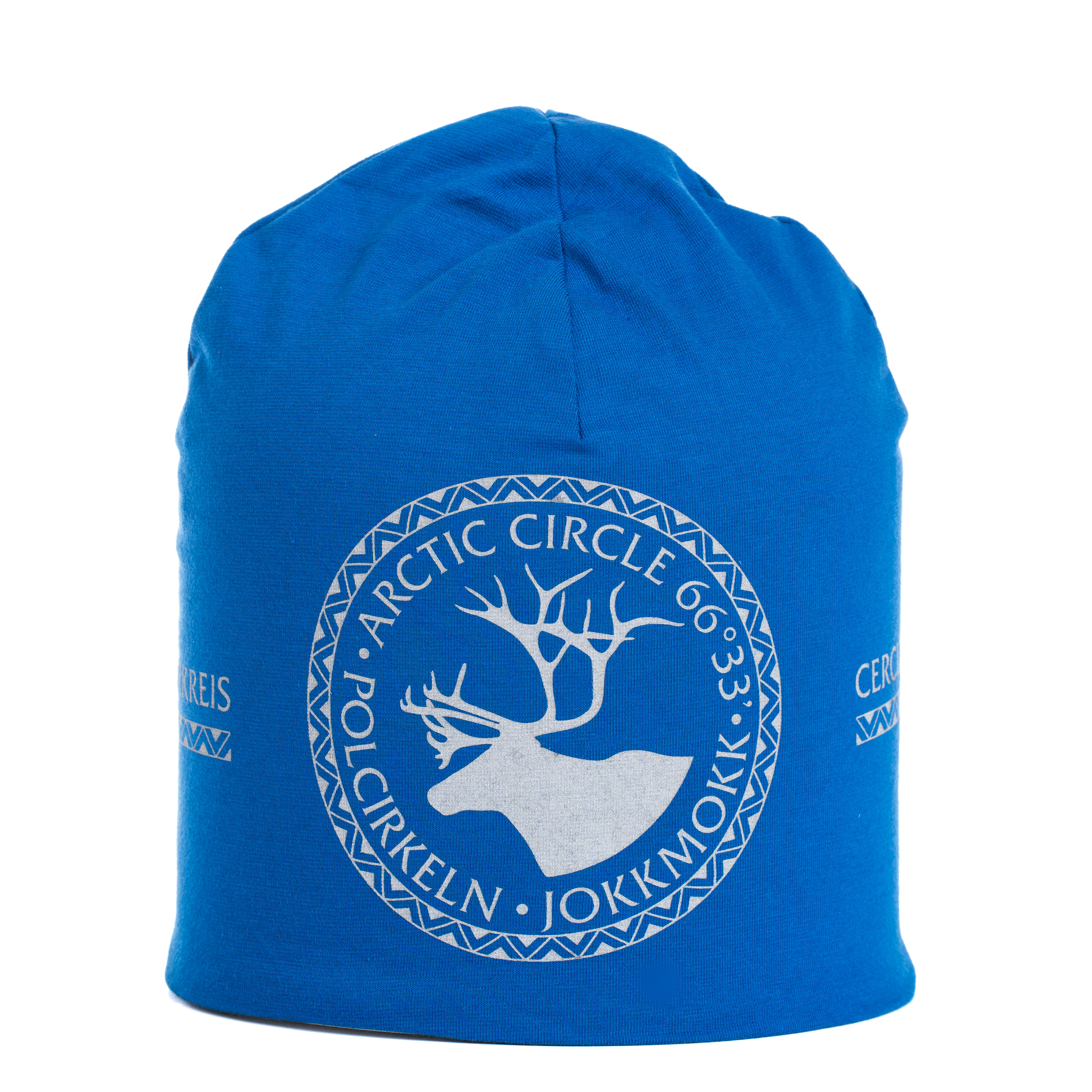 Reflective beanie winter Arctic Circle royal blue