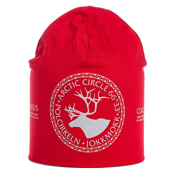 Reflective beanie Arctic Circle red