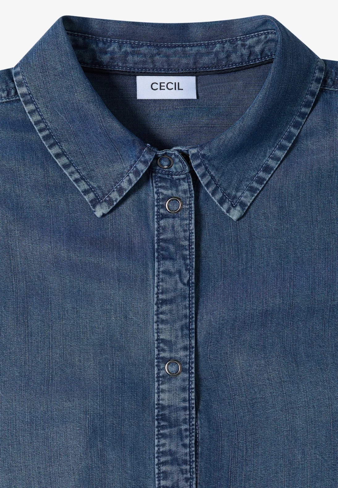 TOS Denim Look Blouse - Cecil - 5