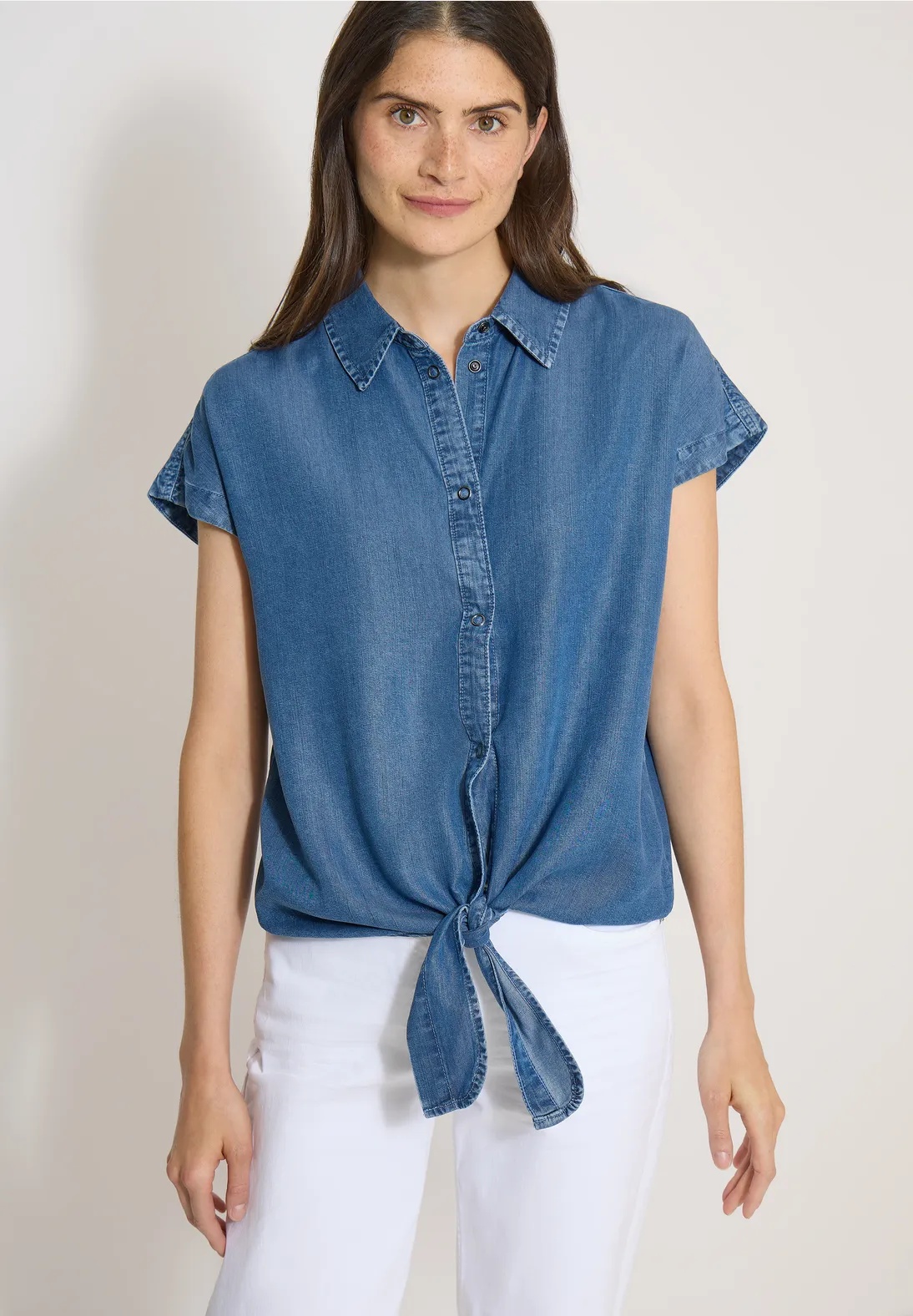 TOS Denim Look Blouse - Cecil