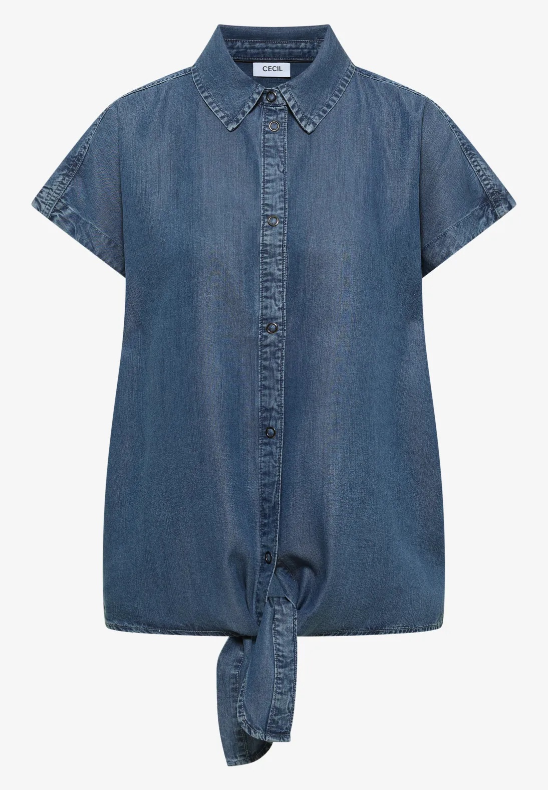 TOS Denim Look Blouse - Cecil - 4