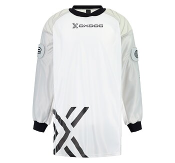 Oxdog X2 Plus Goalie Shirt Padded SR white/black 