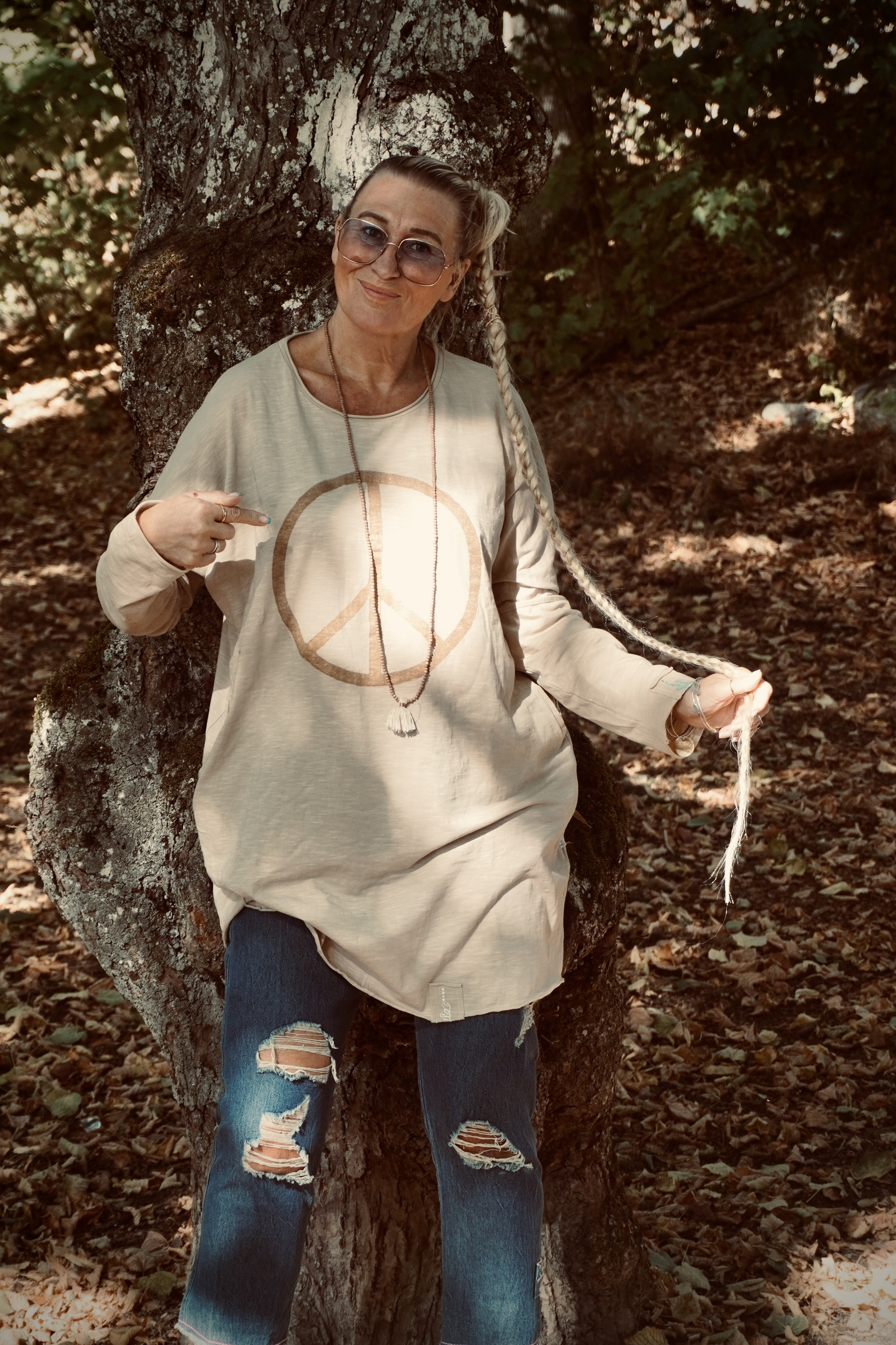 SISTER PEACE COTTON JERSEY DRESS LOVELY LATTE  - 3