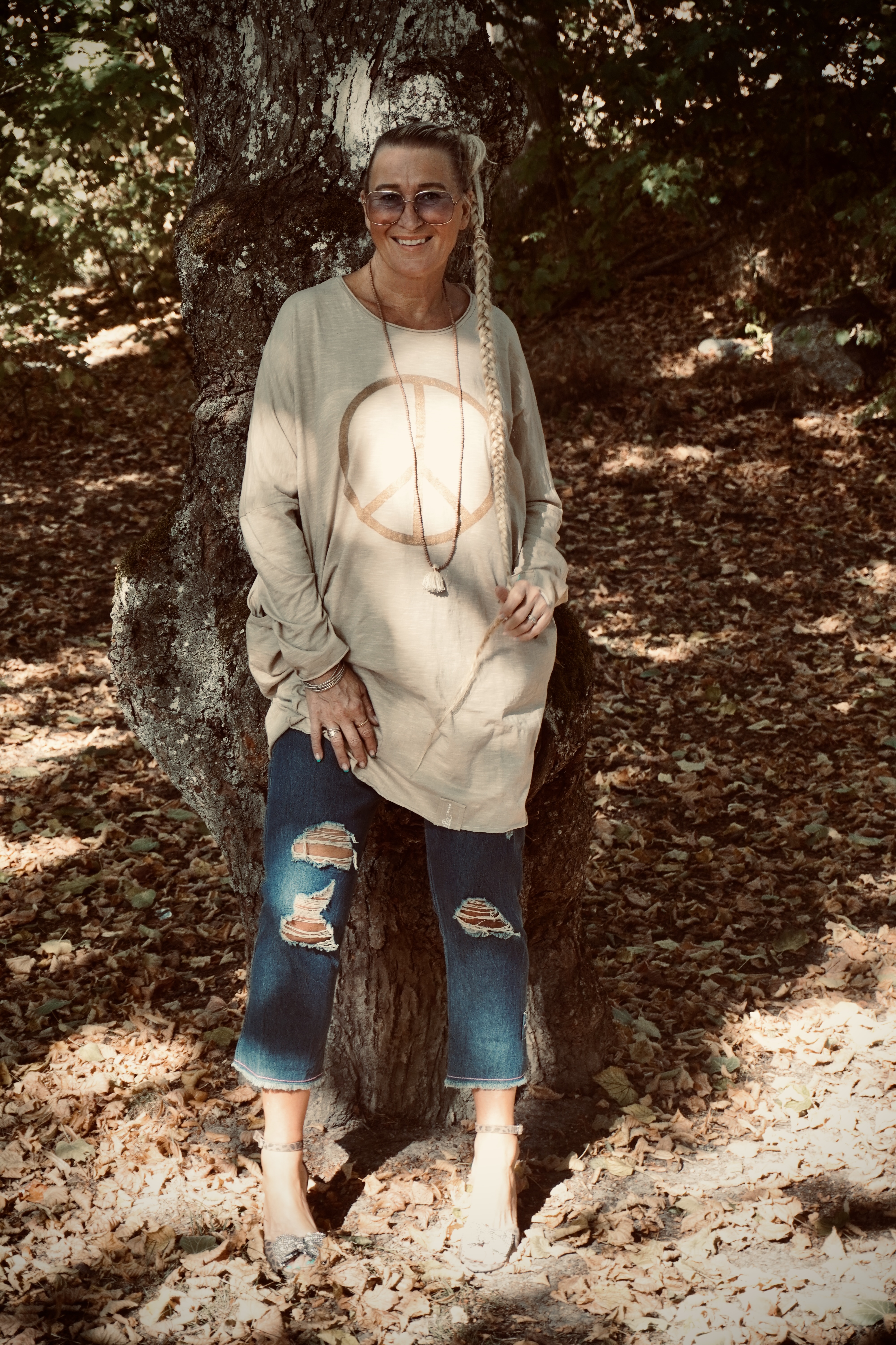SISTER PEACE COTTON JERSEY DRESS LOVELY LATTE 