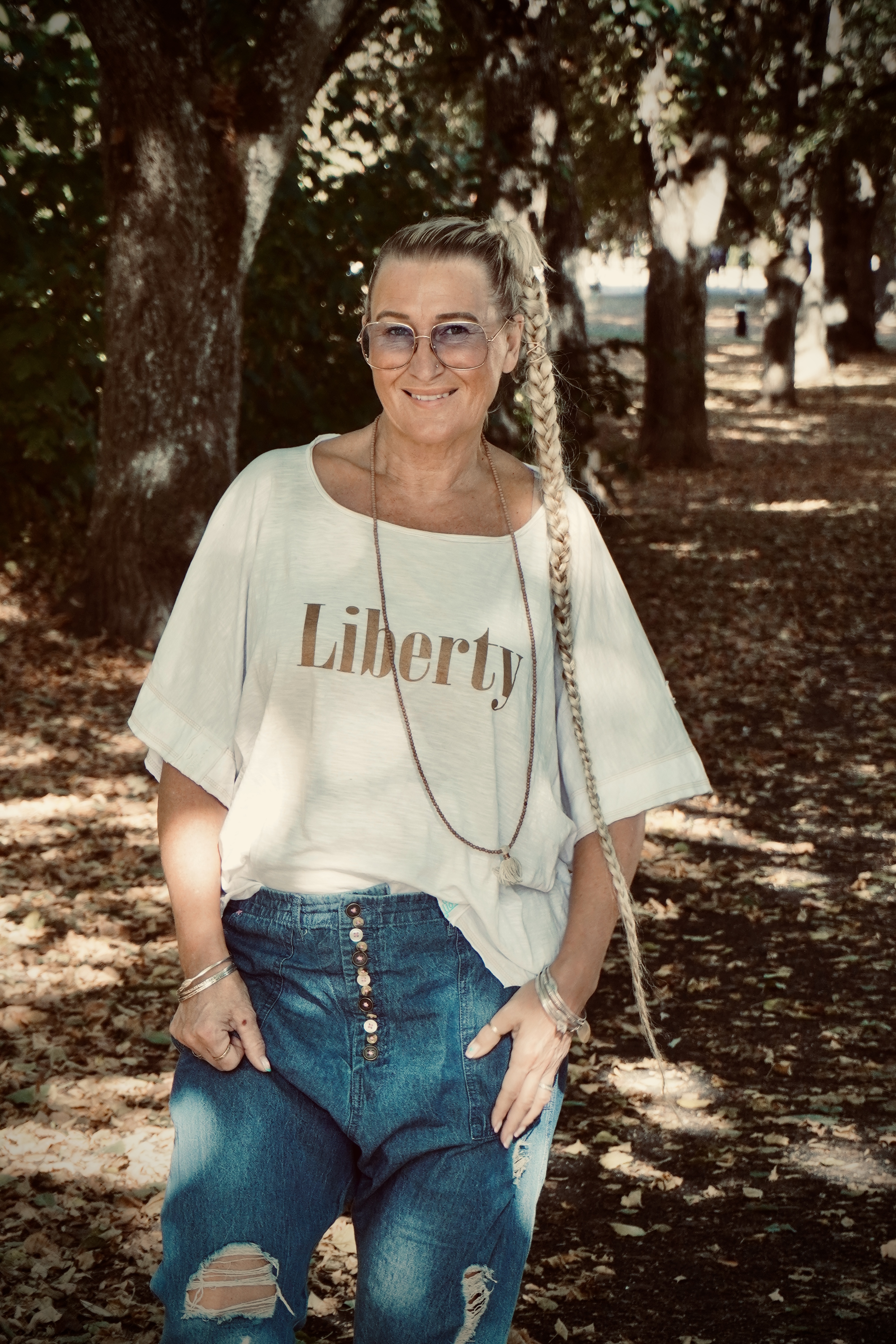 LYDIA LIBERTY COTTON JERSEY TOP  SWEET WHITE 