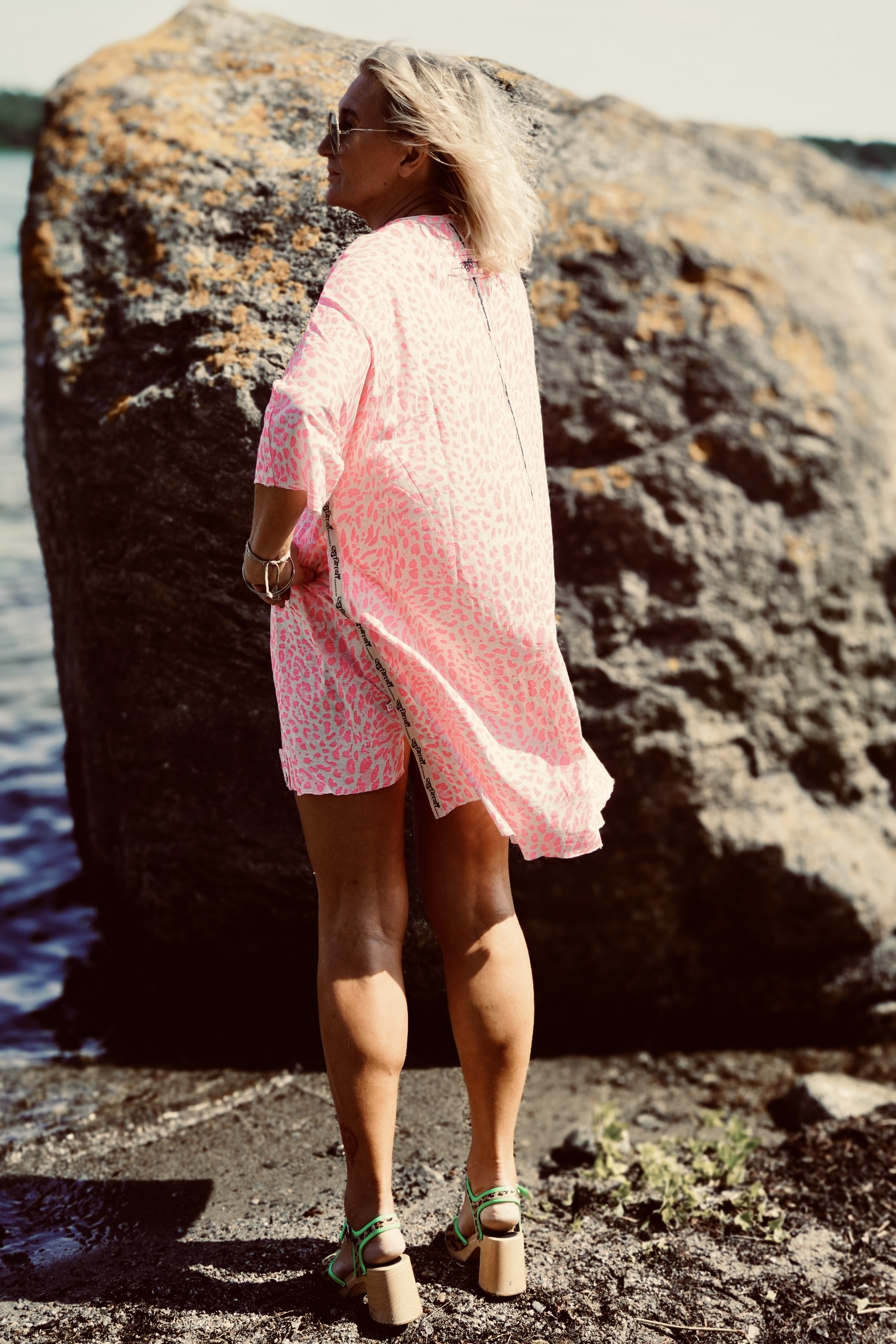 NEO LEO COTTON JERSEY DRESS PINK  - 6