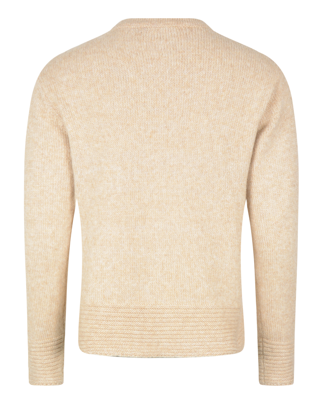 Kofta ullblandad beige med strassknappar - 2