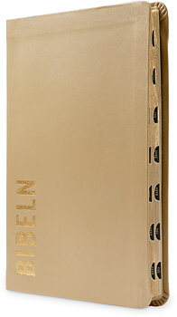 Bibel 2026 Slimline - Bonded leather Brun med tumindex