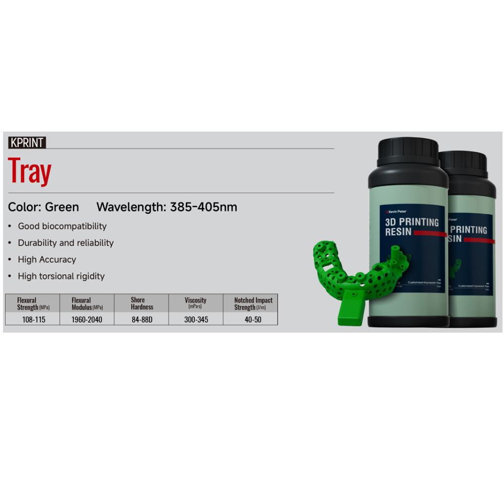 Tray Resin Grön, 1000ml