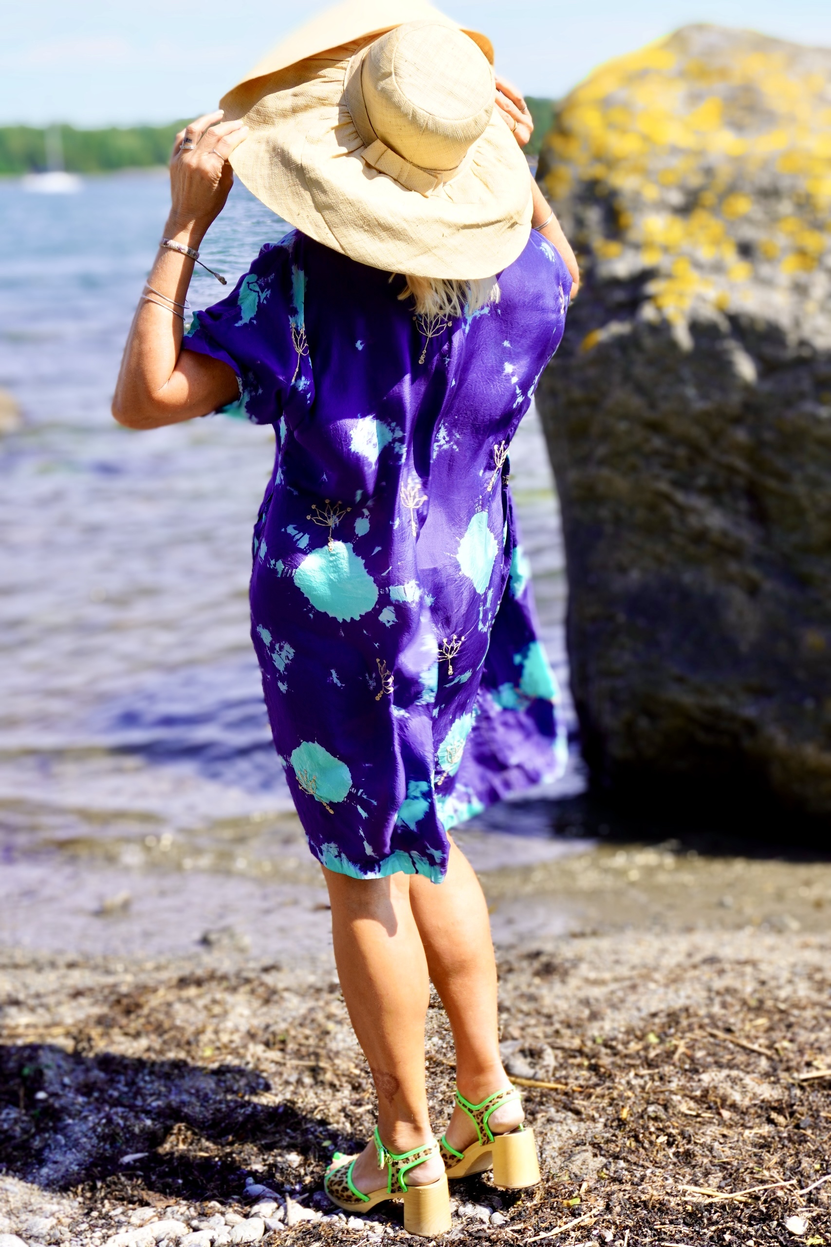 VANESSA  SILK  DRESS LOTUS MOROCCO MINT  - 7