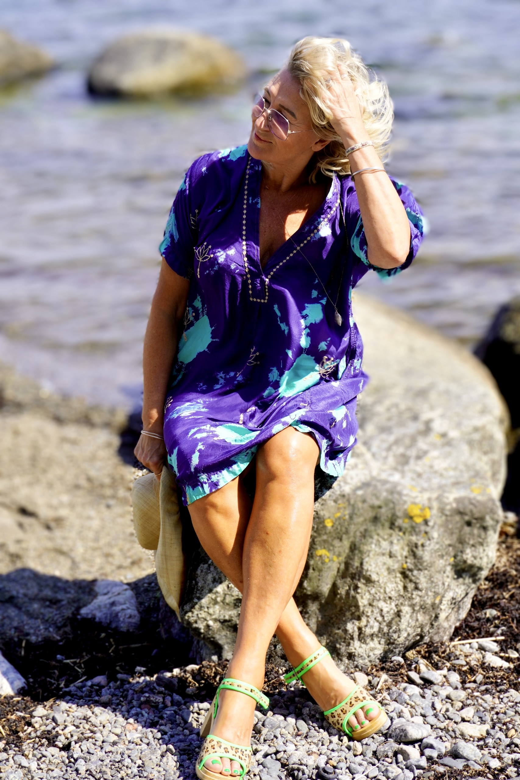 VANESSA  SILK  DRESS LOTUS MOROCCO MINT 