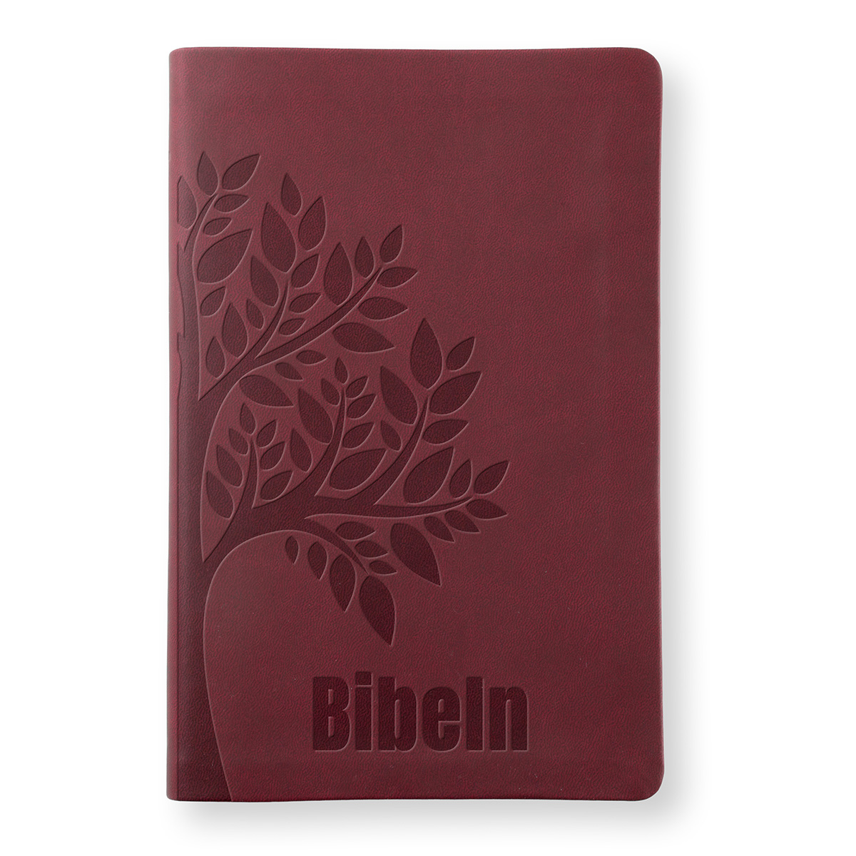Bibel 2026 Slimline - Konstskinn röd
