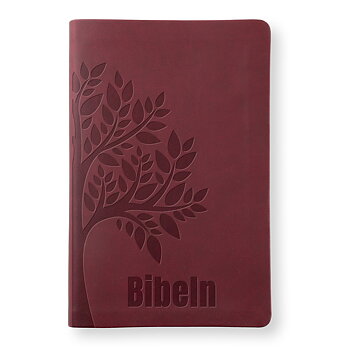 Bibel 2026 Slimline - Konstskinn röd