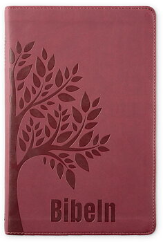 Bibel 2026 Slimline - Konstskinn röd