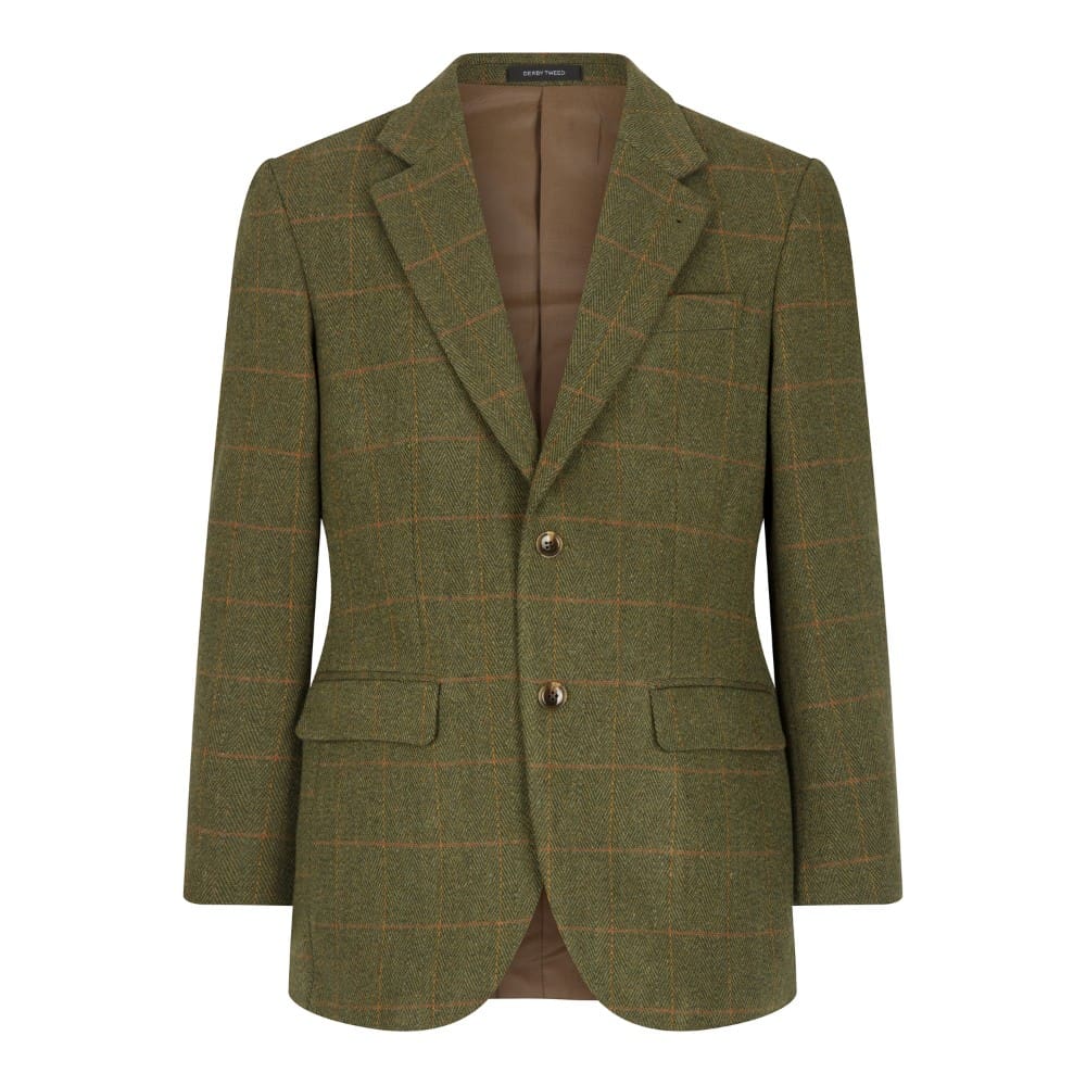  Engelsk Tweed - Derby Tweed Blazer med Väst- DARK SAGE - 2