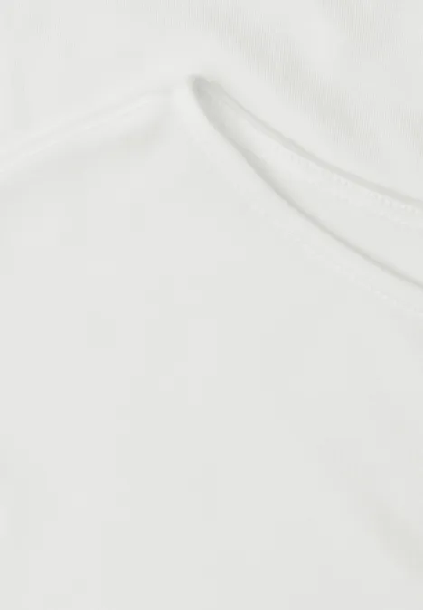 Basic shirt with bottom Off white  Vit jerseytop - 4
