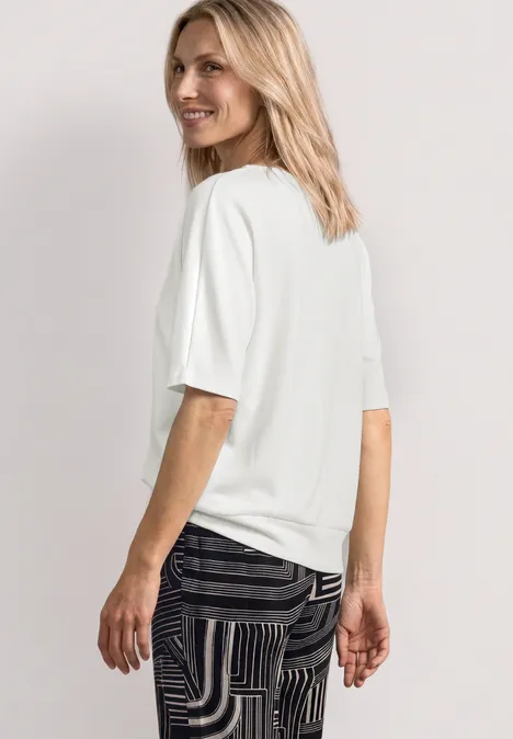 Basic shirt with bottom Off white  Vit jerseytop - 5